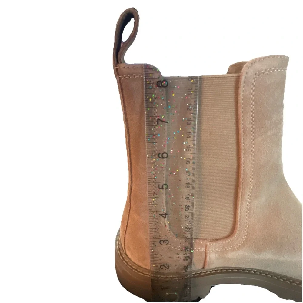 NIB SAINT MORTA Men Leather Sz US 12 EU 46 Chunky Chelsea Boot Taupe Dust Bags‎